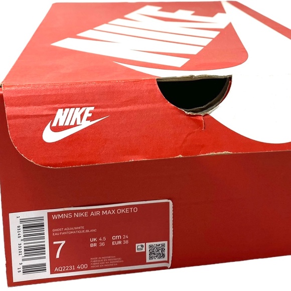 Nike Air Max Oketo Shoe Mesh Women's Green White Sneakers AQ2231 400 - Picture 10 of 10